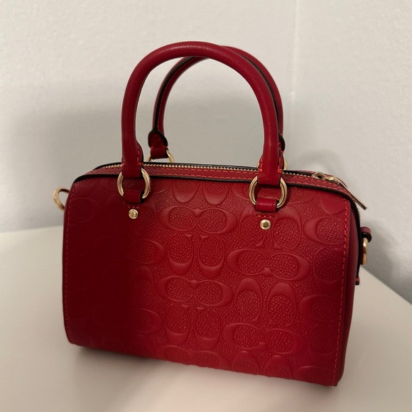 Mini red coach bag - Picture 6 of 8